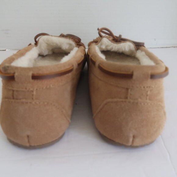 (flaw) Minnetonka Cally Moccasin Slipper Size 7 Color Cinnamon - Picture 8 of 13